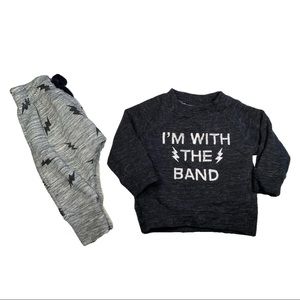 “I’m with the Band” Top and Lightning Bolt Pants Outfit